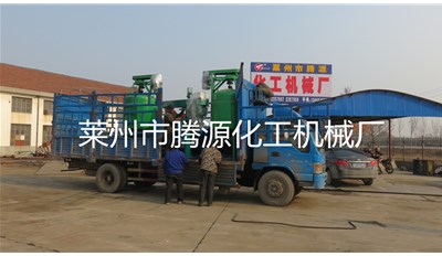 騰源為客戶定做的云石膠設備加工調試完成，等待物流車發走！