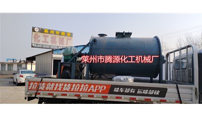 湖北2000升臥式導熱油加熱混合機成功發貨