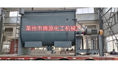 廣東10立方電加熱臥式螺帶混合機成功發貨